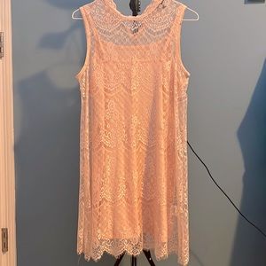 Light pink, floral dress